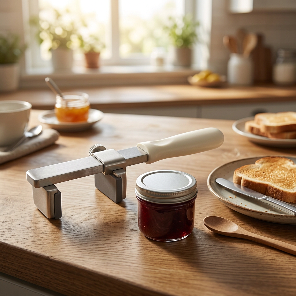 Breakfast jar-opening scenario