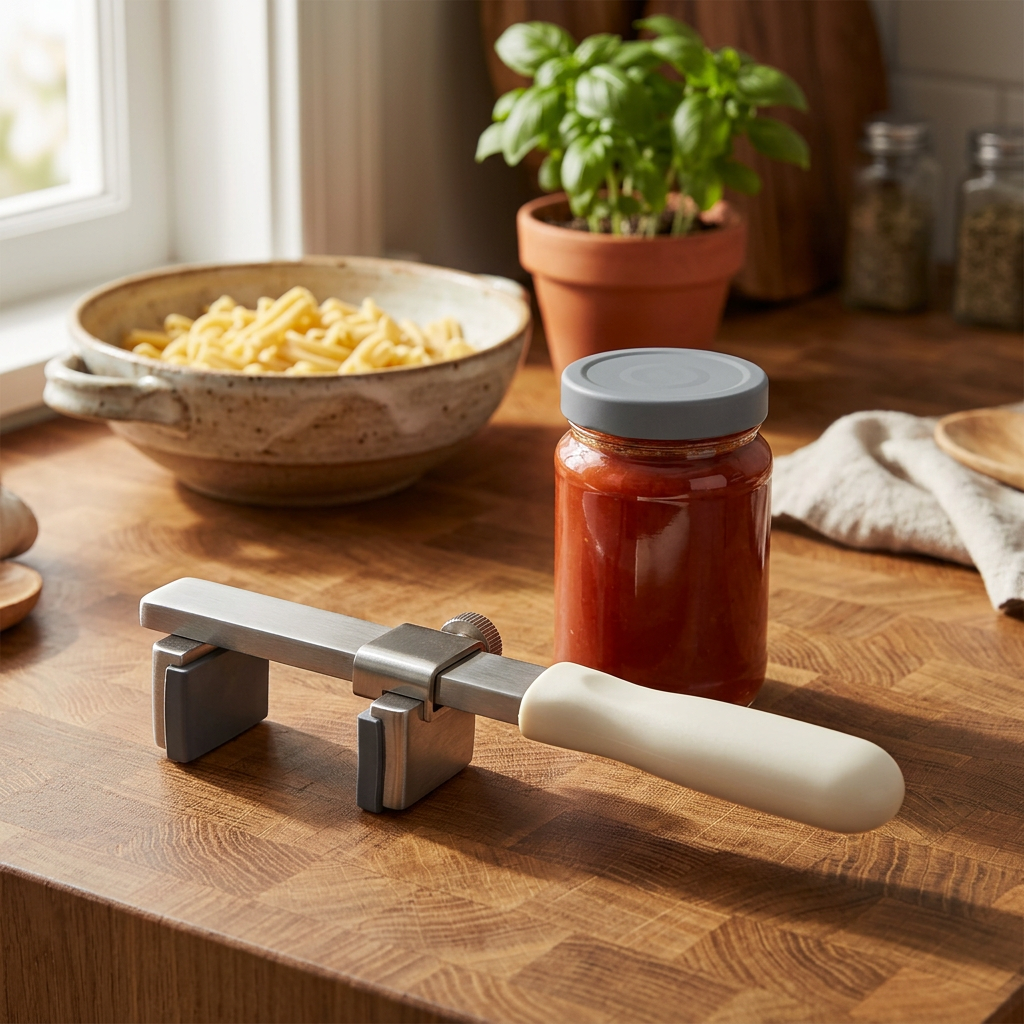 Sauce jar dinner preparation scenario