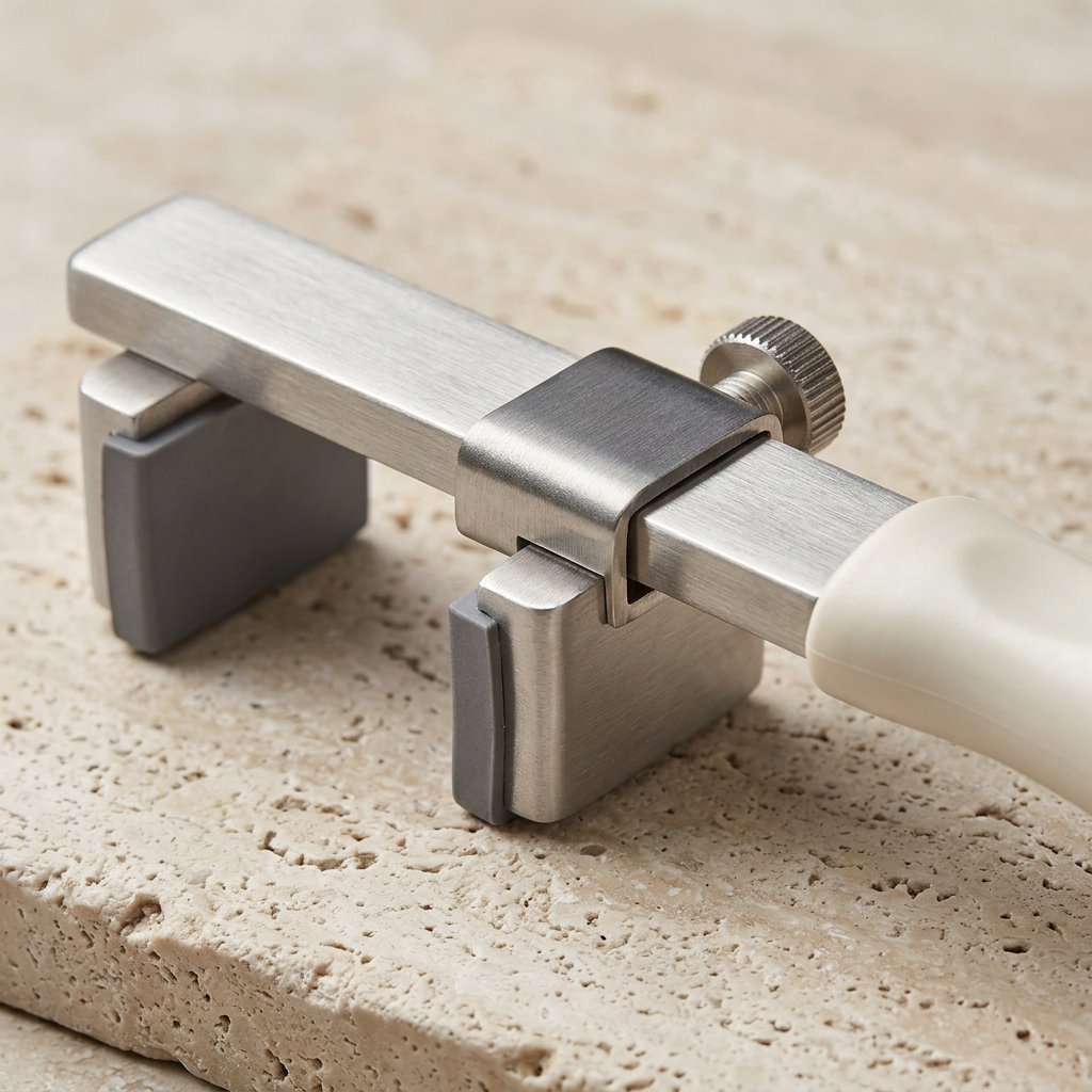 Sliding jaw adjustment knob detail
