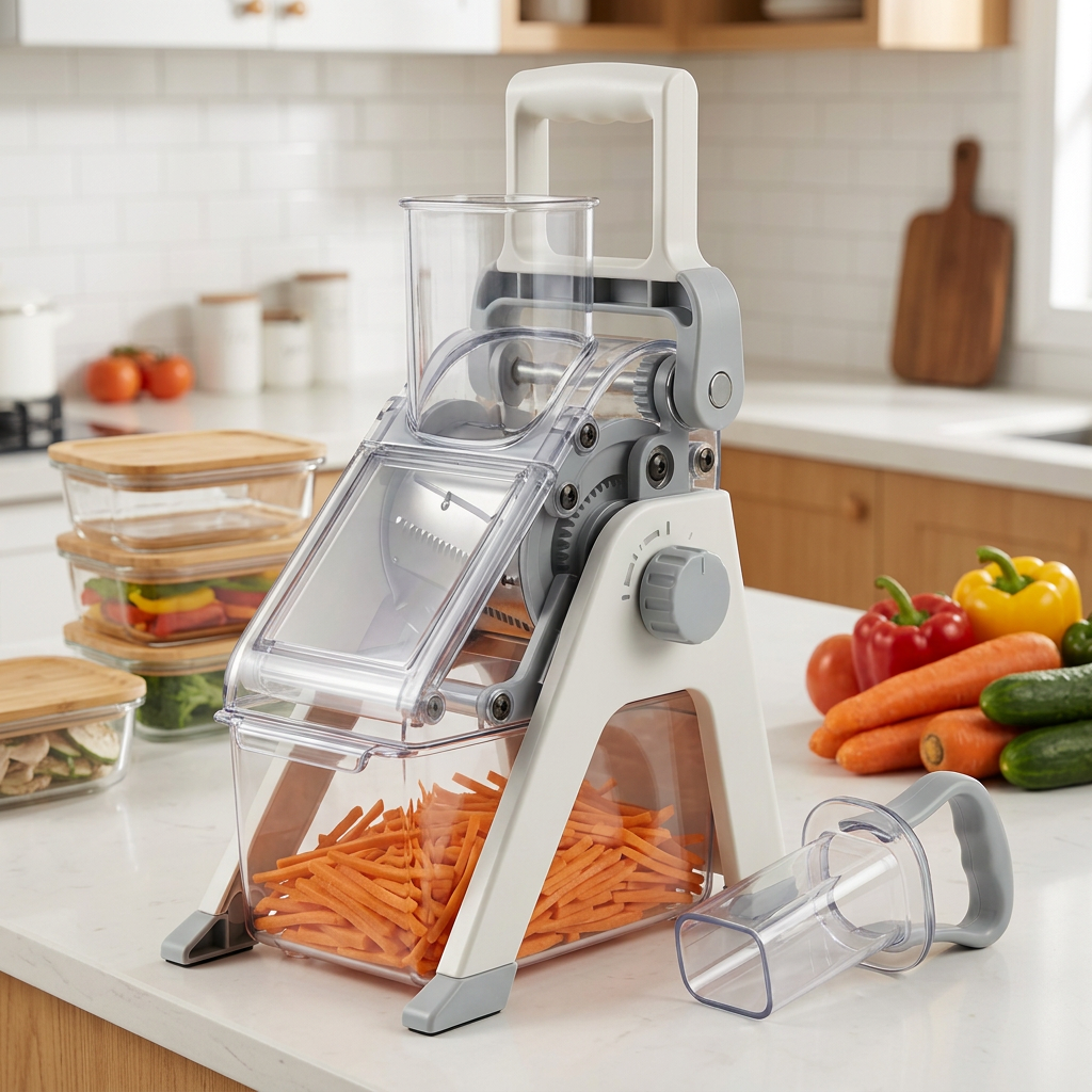 Carrot julienne meal preparation